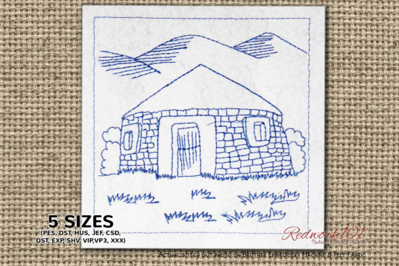 Choza African Redwork: A Business-Ready Embroidery Design