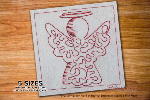 Christmas Angel Redwork: A Seasonal Embroidery Review