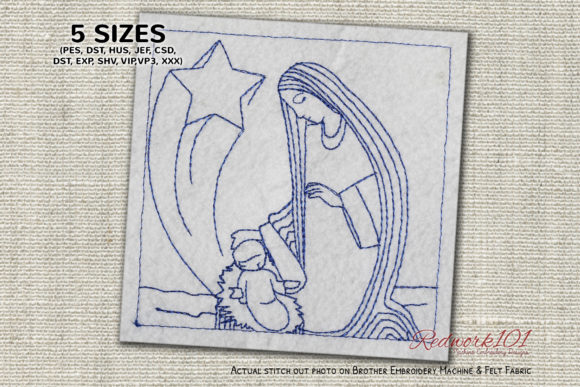 Christmas Nativity Scene Redwork: A Designer’s Review for Seasonal Products