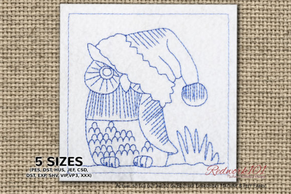 Christmas Owl Bluework: An Embroidery Designer's Review