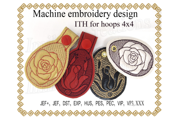 Key Fob Rose - in the Hoop: Craft Fair Design Review
