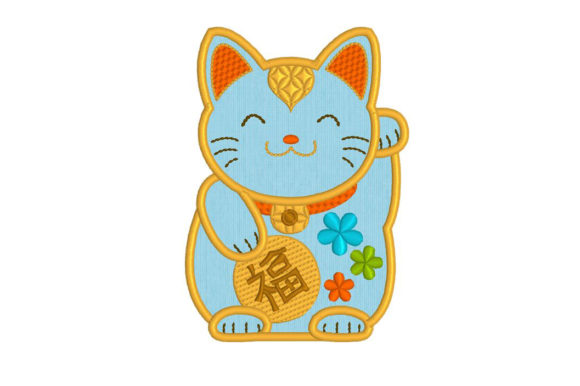 ManekiNeko Good Luck Cat Embroidery Design Review