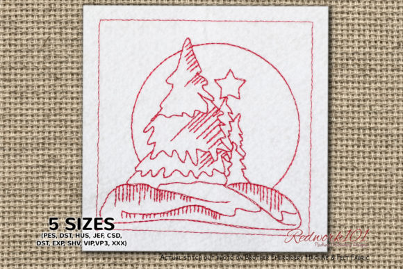 Snow Covered Trees: A Designer Review for Holiday Embroidery Products