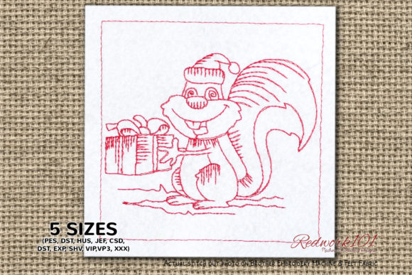 Squirrel with Santa Hat Holding a Gift: A Designer Review